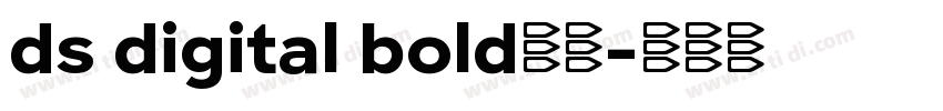 ds digital bold字体字体转换